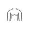 Woman body, arm lift, surgery icon. Element of anti aging outline icon for mobile concept and web apps. Thin line Woman body, arm