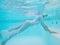 Woman body  relaxing underwater