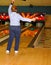 woman bowler in action