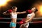 Woman boxing