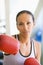 Woman Boxing At Gym