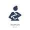 Woman Breastfeeding icon. Trendy flat vector Woman Breastfeeding