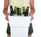 Woman Carrying Beer Cooler
