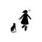Woman, cat, scared icon. Element of negative character traits icon. Premium quality graphic design icon. Signs and symbols