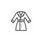 Woman coat line icon