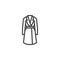 Woman coat line icon