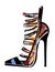 Woman colored high heels