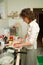 Woman cooking in the kitchen