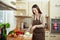 Woman cooking lunch