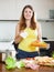 Woman cooking spanish sandwiches - bocadillo