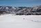 A woman cross-country skiing at valley in Utah