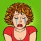 Woman crying human emotions