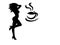 Woman Dancing With Coffee Cup