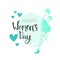 Woman Day Background 8 March Poster With Hand Drawn Lettering Calligraphy