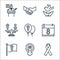 woman day line icons. linear set. quality vector line set such as ribbon, feminism, womens day, calendar, balloon, sexuality,