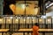 Woman dining alone at lunchtime