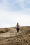 Woman on Dirt Trail Doing Fitness Run