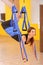 Woman doing anti gravity Aerial yoga