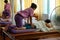 Woman Doing Body Massage Health Care Treatment in the Spa