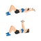 Woman doing Dumbbell pullover exercise.