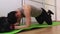 Woman doing fitness Core Abdominal Exercises