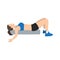 Woman doing Foam roller chest opener stretch exercise.