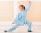 Woman doing qi gong tai chi exercise