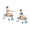 Woman doing Seated Low cable back rows exercise.