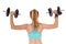 Woman doing shoulder workout