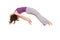 Woman doing a somersault backflip