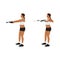 Woman doing Upper back farmers Resistance band