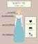 Woman dress code infographic. White tie. Female in evening long gown dress