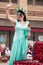 Woman Dressed as the Statue of Liberty During Fourth of July Parade