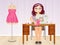 The woman dressmaker