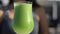 Woman Drinking Vegetable Smoothie At Restaurant - Healthy Diet Detox Juice
