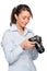 Woman with dslr