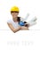 Woman engineer with hardhat