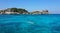 Woman enjoy snorkeling with clear water