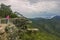 A woman enjoying the view at the Balconies lookout in Grampians National Park, Victoria, Australia.