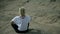 Woman enjoying view on Safari landscape