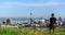 Woman enjoys spectacular morning views of Auckland city