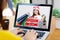 Woman entering Christmas discount coupon code on laptop screen to get the shopping online promotion, online shopping ,digital