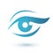 Woman eye logo beauty symbol