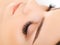 Woman Eye with Long Eyelashes. Eyelash Extension