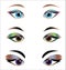 Woman eyes - design elements