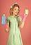 Woman face beauty. Housewife french retro Maid