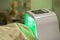 Woman  facial treatment with Laser face,Beauty salons, health spa treatments for skin care products,Concept: care clean fresh of