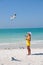 Woman Feeding Seagulls