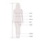 Woman Female Body Measurement Proportions for Clothing Design and Sewing Chart for Fashion Vector illustration