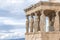 Woman figures on the Erechtheion facade at Acropolis, Athens